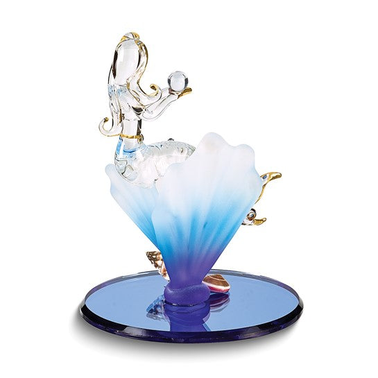 Glass Baron Mermaid Glass Figurine Shells- Sparkle & Jade-SparkleAndJade.com GL3743 S3 260