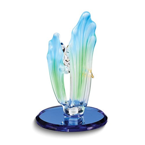 Glass Baron Sea Turtle Glass Figurine- Sparkle & Jade-SparkleAndJade.com GP1145
