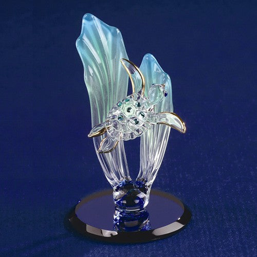 Glass Baron Sea Turtle Glass Figurine- Sparkle & Jade-SparkleAndJade.com GP1145