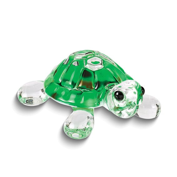 Glass Baron Small Turtle Glass 2.5” Figurine- Sparkle & Jade-SparkleAndJade.com GP1154 S3 256