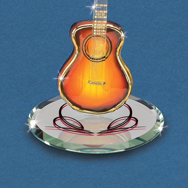 Glass Baron Sunburst Guitar Figurine- Sparkle & Jade-SparkleAndJade.com U2 743-S