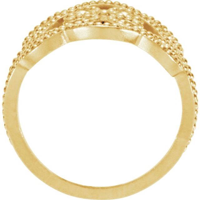 Granulated Filigree Design Ring- Sparkle & Jade-SparkleAndJade.com 