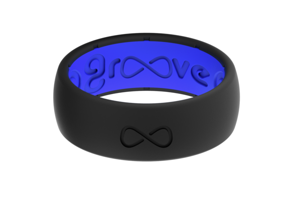 Groove Life Silicone ORIGINAL Ring - Midnight Black / Blue- Sparkle & Jade-SparkleAndJade.com 