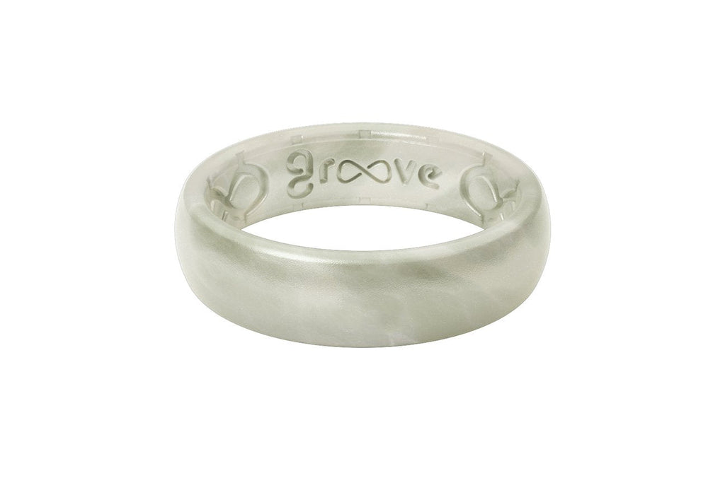 Groove Life Silicone THIN Ring - Metallic Pearl- Sparkle & Jade-SparkleAndJade.com R1-113-06