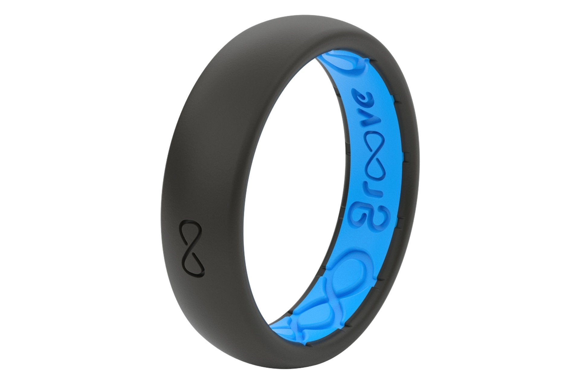 Groove Life Silicone THIN Ring - Midnight Black / Blue