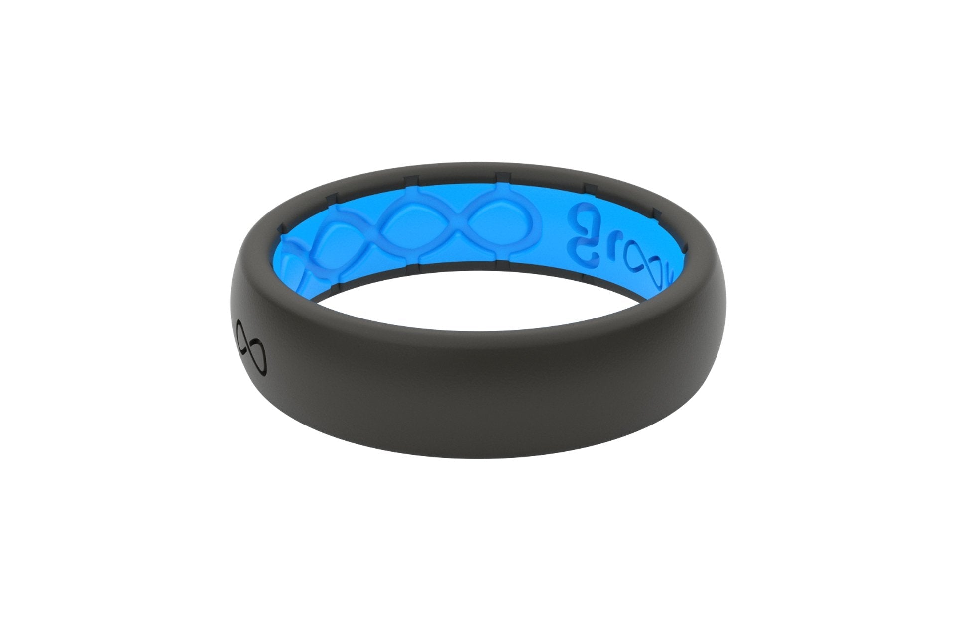Groove Life Silicone THIN Ring - Midnight Black / Blue