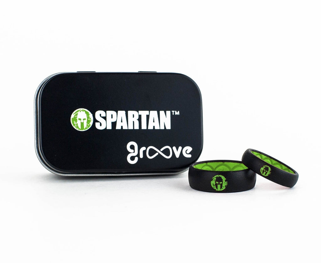 Groove Life Spartan Race Beast Green Silicone ORIGINAL- Sparkle & Jade-SparkleAndJade.com 