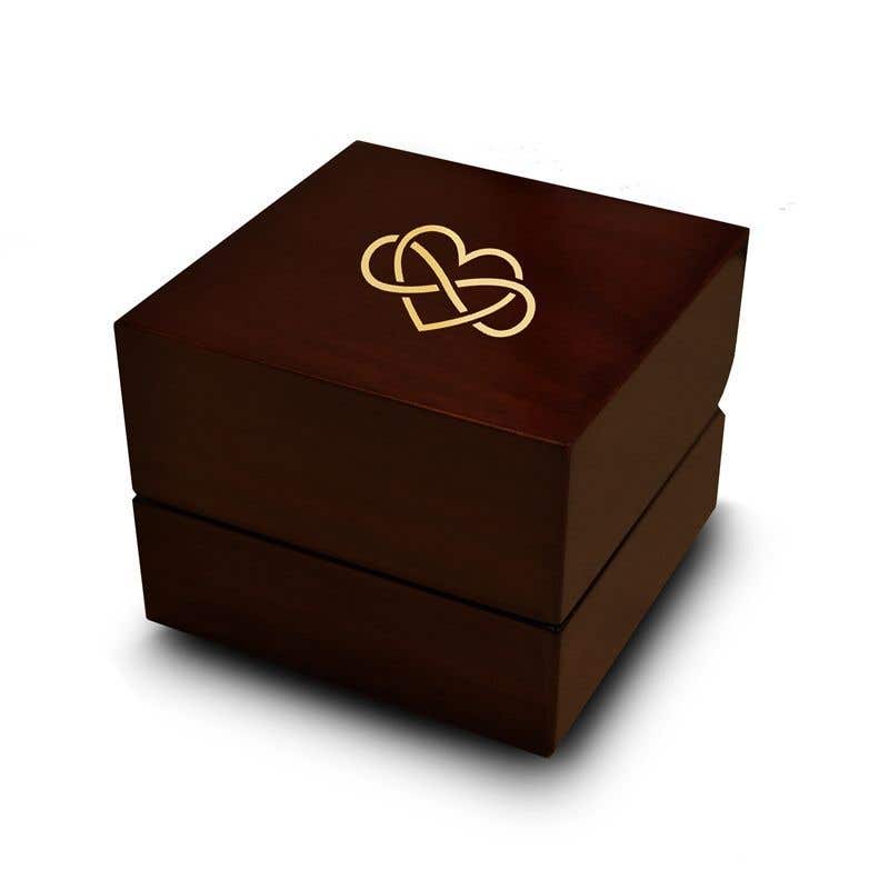 Heart and Infinity Symbol Engraved Wood Ring Box Chocolate Dark Wood Personalized Wooden Wedding Ring Box- Sparkle & Jade-SparkleAndJade.com EWWB-3286