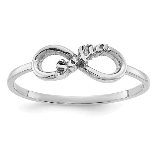 Infinity Name Ring- Sparkle & Jade-SparkleAndJade.com 