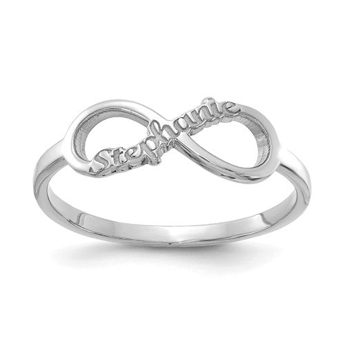 Infinity Name Ring- Sparkle & Jade-SparkleAndJade.com XNR90SS
