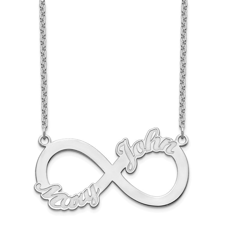 Infinity Two Name Necklace- Sparkle & Jade-SparkleAndJade.com XNA962SS