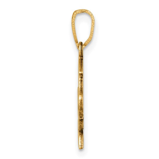 14k Gold Graduation Cap 2025 with Dangling Tassle 21mm Charm Pendant- Sparkle & Jade-SparkleAndJade.com 