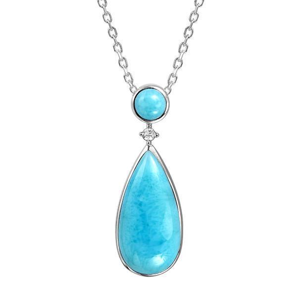 Larimar Bay Splash Teardrop Pendant- Sparkle & Jade-SparkleAndJade.com 760-81-01