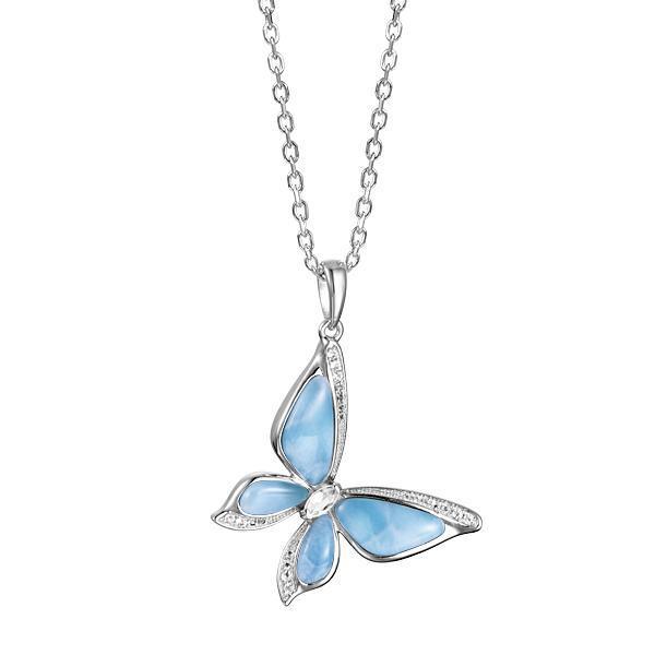 Larimar Butterfly Pendant- Sparkle & Jade-SparkleAndJade.com 631-81-01