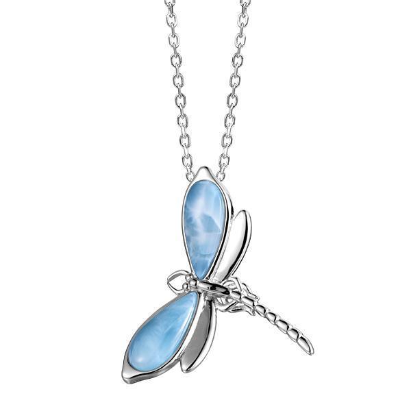 Larimar Dragonfly Pendant- Sparkle & Jade-SparkleAndJade.com 623-81-01