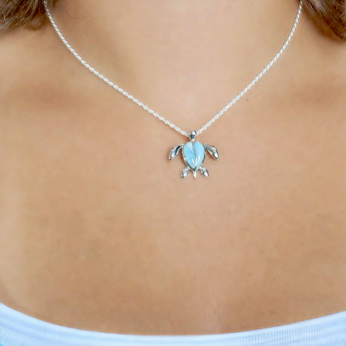 Pick A Pearl Honu Pendant in Sterling Silver - 23mm Pick A Pearl Honu Pendant in Sterling Silver - 23mm