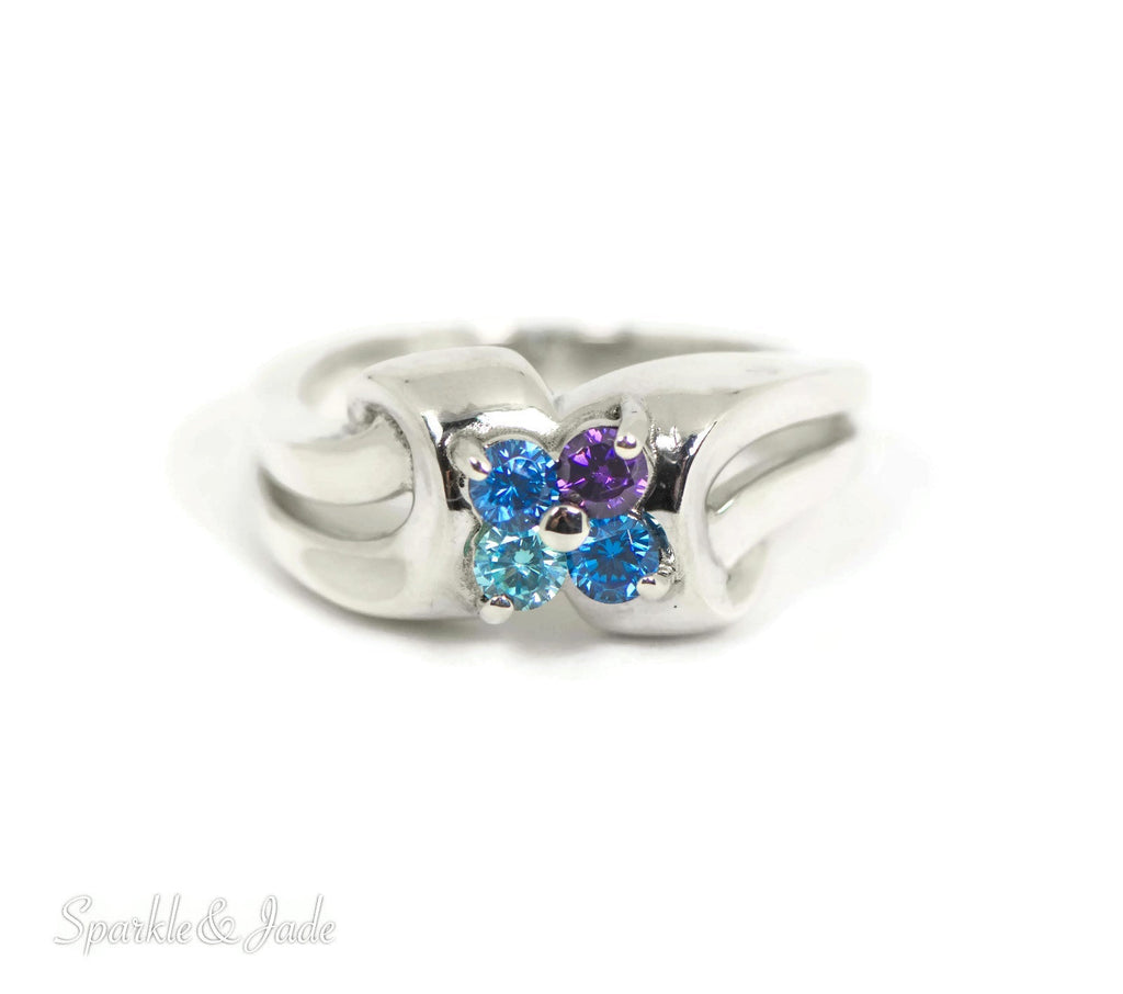 Mother's Family Birthstone Ring- Sparkle & Jade-SparkleAndJade.com 
