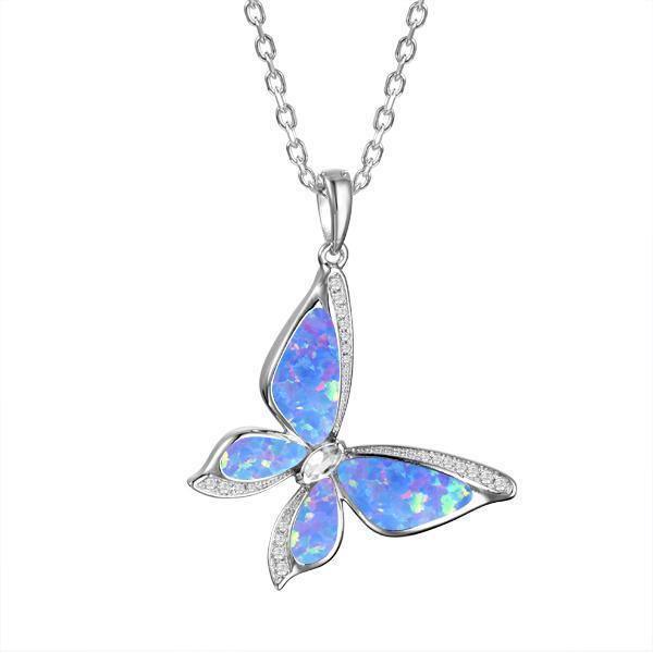 Opal Butterfly Pendant- Sparkle & Jade-SparkleAndJade.com 631-31-31