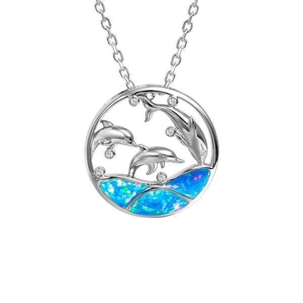 Opal Dolphin Cove Pendant- Sparkle & Jade-SparkleAndJade.com 757-31-31