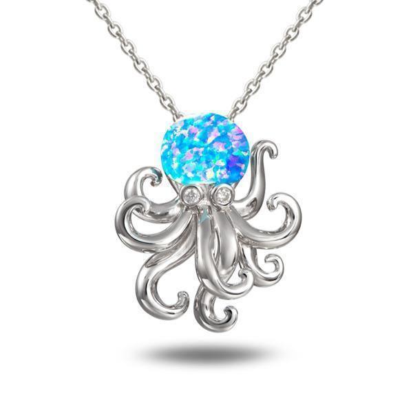 Opal Octopus Kraken Pendant- Sparkle & Jade-SparkleAndJade.com 899-31-31