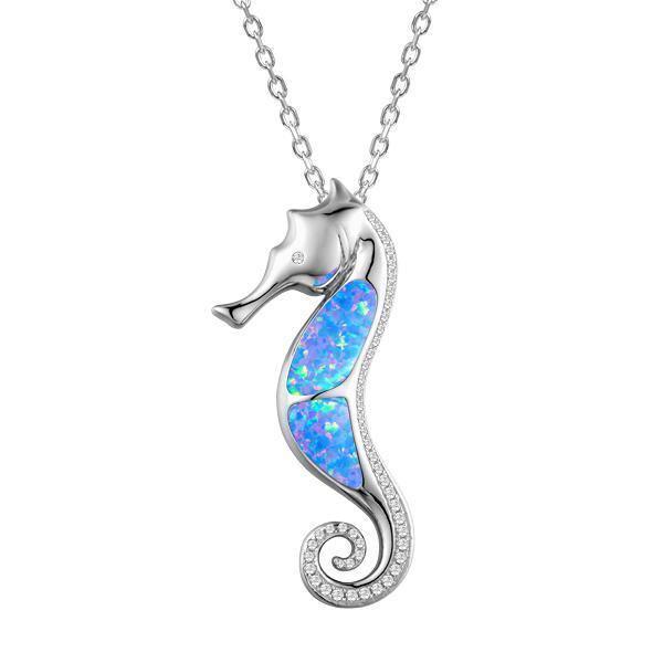 Opal Seahorse Pendant- Sparkle & Jade-SparkleAndJade.com 587-31-31