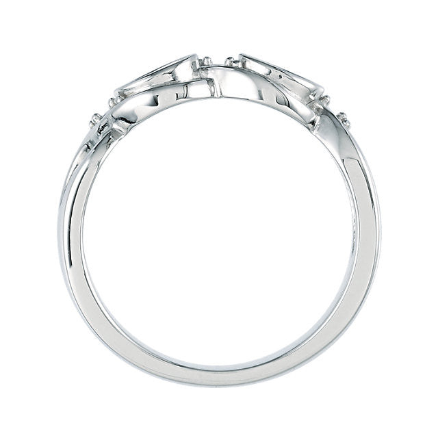 Oval Bezel Set Infinity-Style Diamond Accented Mother's Family Birthstone Ring- Sparkle & Jade-SparkleAndJade.com 