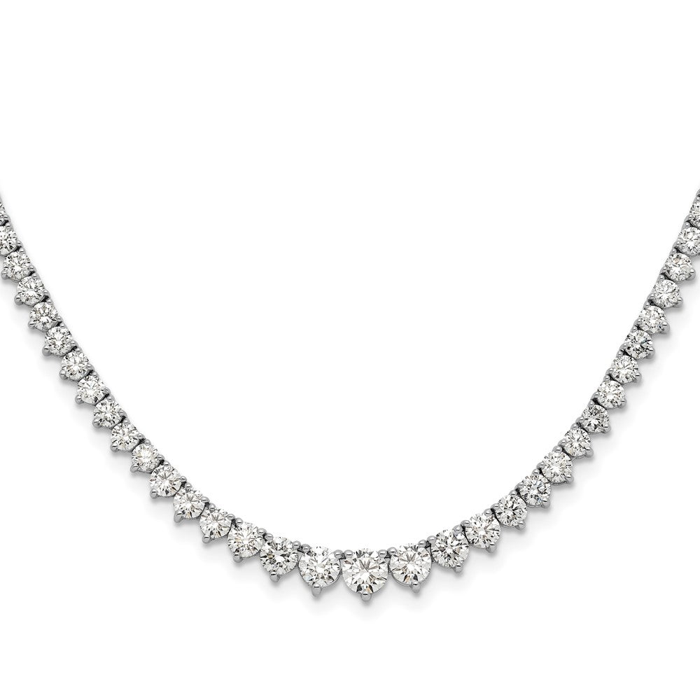 14k White Gold Lab Grown Diamond VS/SI GH, Graduated Necklace (6.45 CTW)- Sparkle & Jade-SparkleAndJade.com PM7460-600-WLG