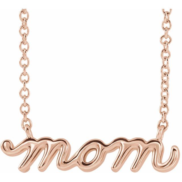 Petite Mom Script Necklace- Sparkle & Jade-SparkleAndJade.com 87396
