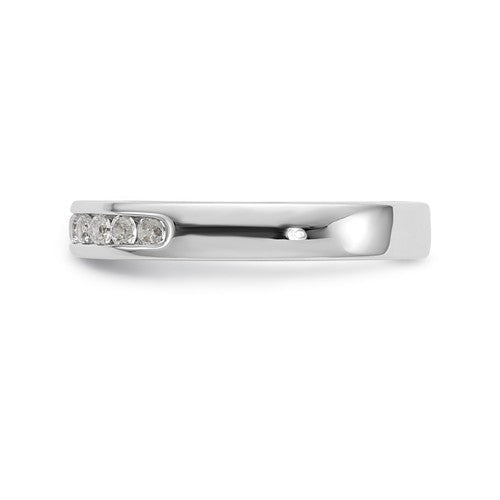 Platinum 11-Stone Diamond Channel Band- Sparkle & Jade-SparkleAndJade.com RM3329B-031-PLAA