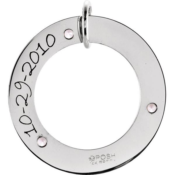 Posh Mommy® WEE Loop Pendant- Sparkle & Jade-SparkleAndJade.com 