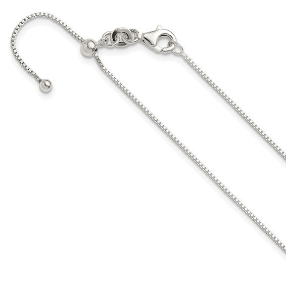 Sterling Silver Genuine Diamond Slider Pendant