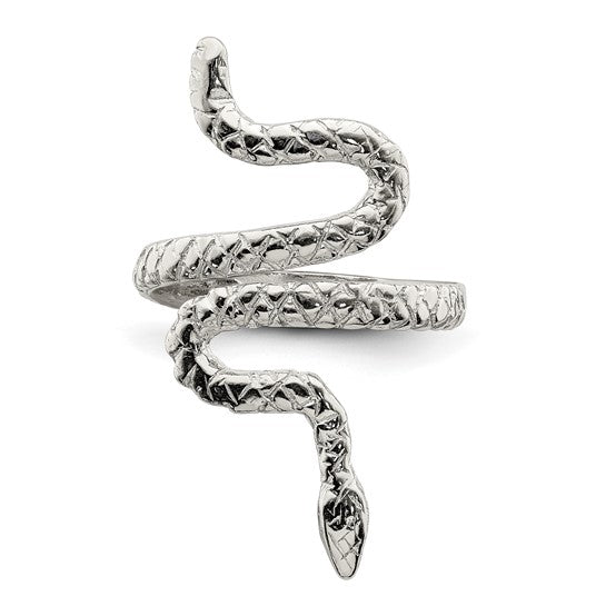 Sterling Silver Snake Ring- Sparkle & Jade-SparkleAndJade.com 