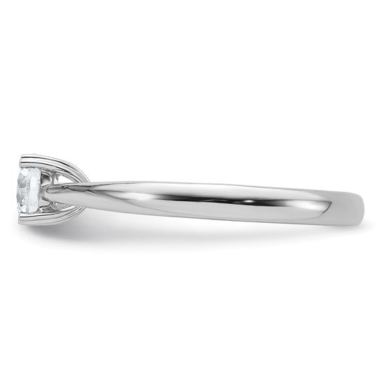 True Origin 1/2 Carat Lab Grown Diamond Halo Solitaire Engagement Ring- Sparkle & Jade-SparkleAndJade.com 