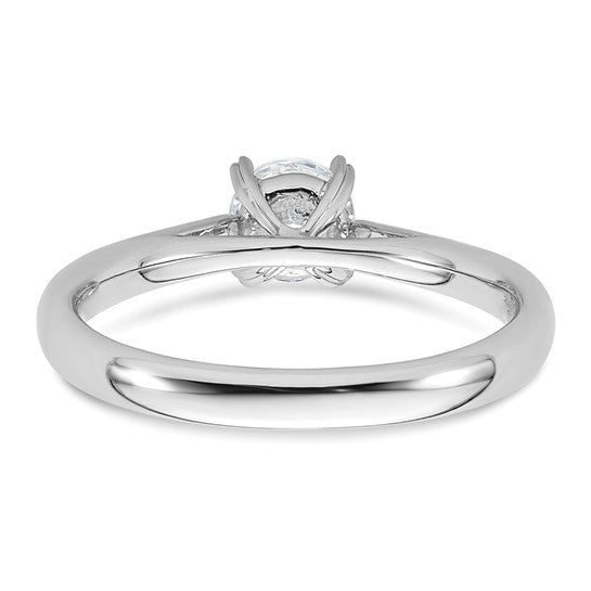 True Origin 1/2 Carat Lab Grown Diamond Halo Solitaire Engagement Ring- Sparkle & Jade-SparkleAndJade.com 