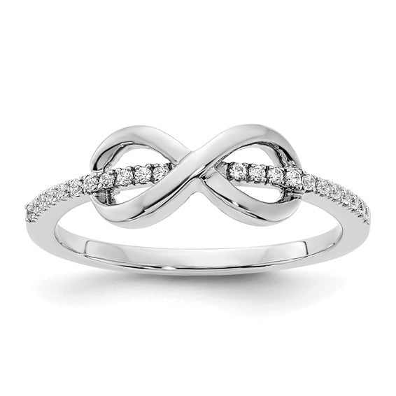 Sterling Silver Diamond Infinity Ring- Sparkle & Jade-SparkleAndJade.com RM4402-SSS43-7
