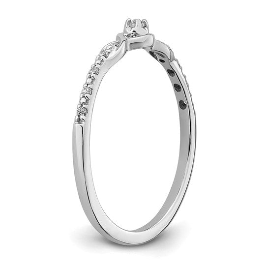 14k White Gold Petite Fancy Diamond Ring- Sparkle & Jade-SparkleAndJade.com RM8416-005-WA