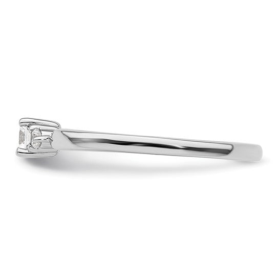 14K White Gold Diamond Complete Promise / Engagement Ring- Sparkle & Jade-SparkleAndJade.com RM9577E-025-CWAA