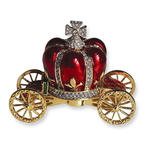 Red & Gold Royal Carriage Trinket Box- Sparkle & Jade-SparkleAndJade.com GM1652 BJ2019