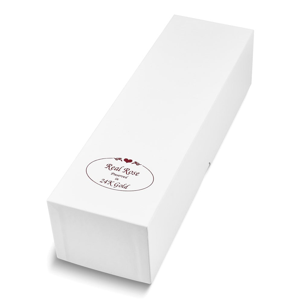 Lacquer Dipped Gold Trimmed Peridot / Topaz Real Rose- Sparkle & Jade-SparkleAndJade.com 