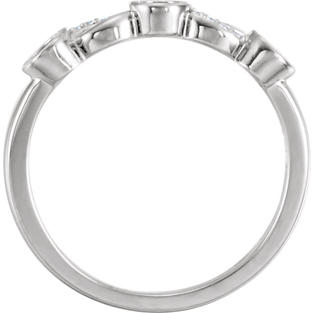 Round Bezel Set Diamond Accented Infinity Mother's Family Birthstone Ring- Sparkle & Jade-SparkleAndJade.com 