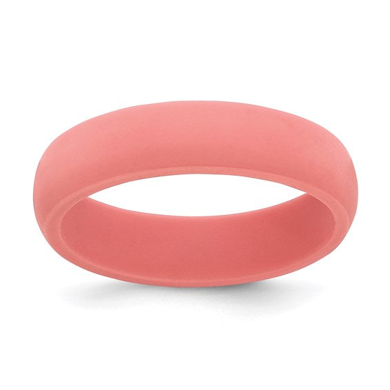 Silicone Band Domed - 5.7mm- Sparkle & Jade-SparkleAndJade.com SL100-CL