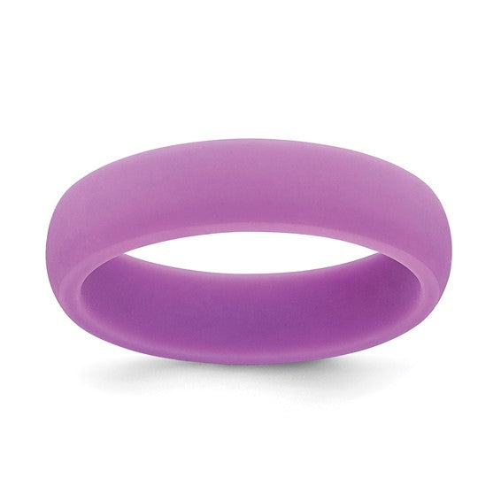 Silicone Band Domed - 5.7mm- Sparkle & Jade-SparkleAndJade.com SL100-PP