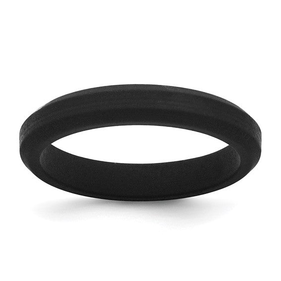 Silicone Band - 4mm- Sparkle & Jade-SparkleAndJade.com SL111-BK