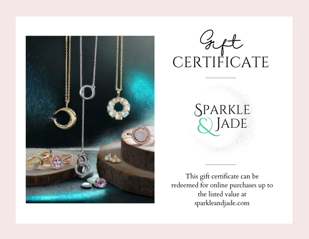 Sparkle & Jade Gift Certificate- Sparkle & Jade-SparkleAndJade.com 