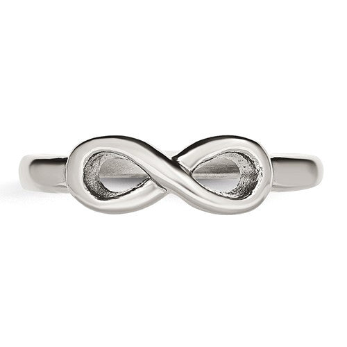 Stainless Steel Infinity Symbol Ring- Sparkle & Jade-SparkleAndJade.com 