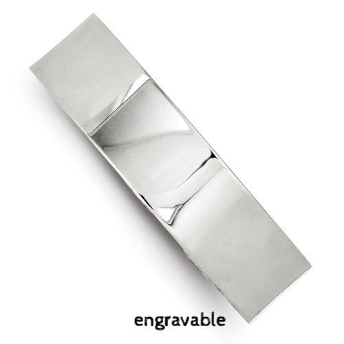 Sterling Silver 14.75mm Wide Fancy Cuff Engravable Bracelet- Sparkle & Jade-SparkleAndJade.com QB91