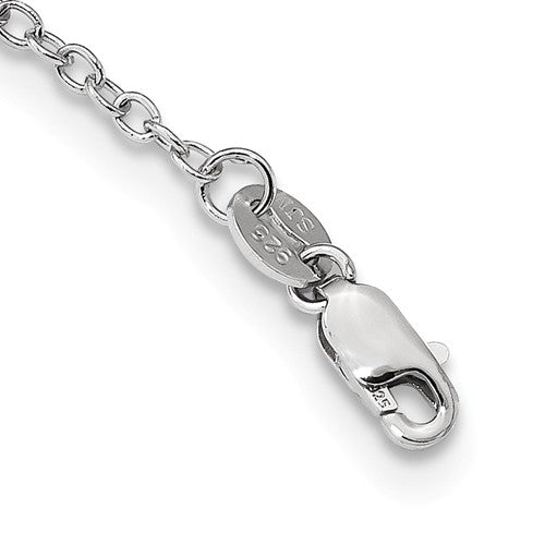 Sterling Silver & 14k Gold Garnet And Diamond Elephant Necklace- Sparkle & Jade-SparkleAndJade.com QG2713-17