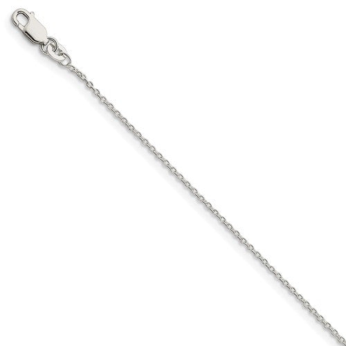 Sterling Silver 1.25mm Cable Chain - Bracelet or Anklet Lengths- Sparkle & Jade-SparkleAndJade.com 