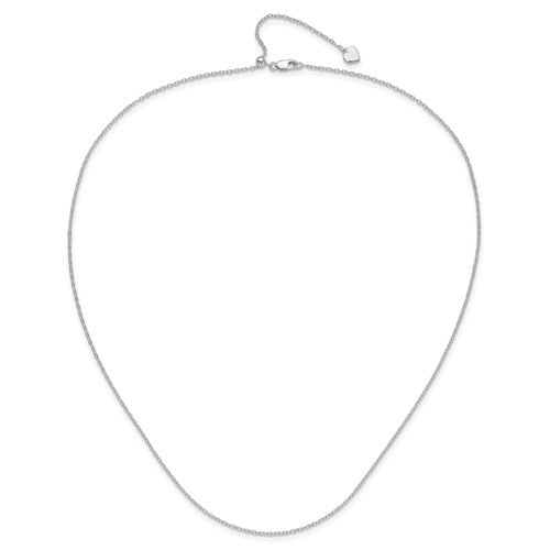 Adjustable Sparkle Twisted Chain Necklace In Real Sterling Silver - Up To 22" Long