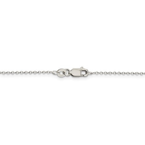 Sterling Silver 1mm Wide Cable Necklace Chain 16